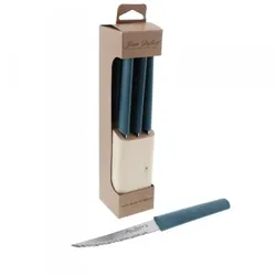 JEAN DUBOST LAGUIOLE jEAN DUBOST Bloc 6 Steakmesser Line blau