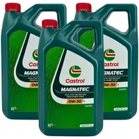 Motorenöl 0W-30 D Magnatec Stop Start [3x 5 L] von Castrol (SET159C6615L) Öl Schmierung Motorenöl