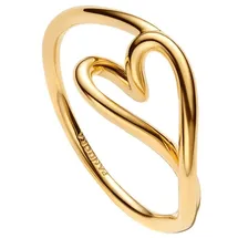 Pandora Damenring Herz Klein Goldfarben, 52/16,6