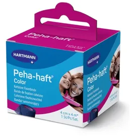Hartmann Peha-haft Color Fixierbinde latexfrei 6cmx4m blau