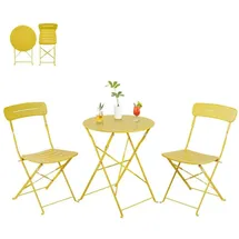luxuskollektion Bistro Set 2-tlg. Gelb