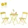 luxuskollektion Bistro Set 2-tlg. Gelb
