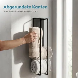 doporro Tavrin-03 Handtuchhalter ohne Bohren Schwarz