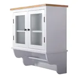 DESIGN DELIGHTS WANDSCHRANK Weiß, 71x74x31 cm, Wohnzimmer, Wohnwände, Hängeelemente
