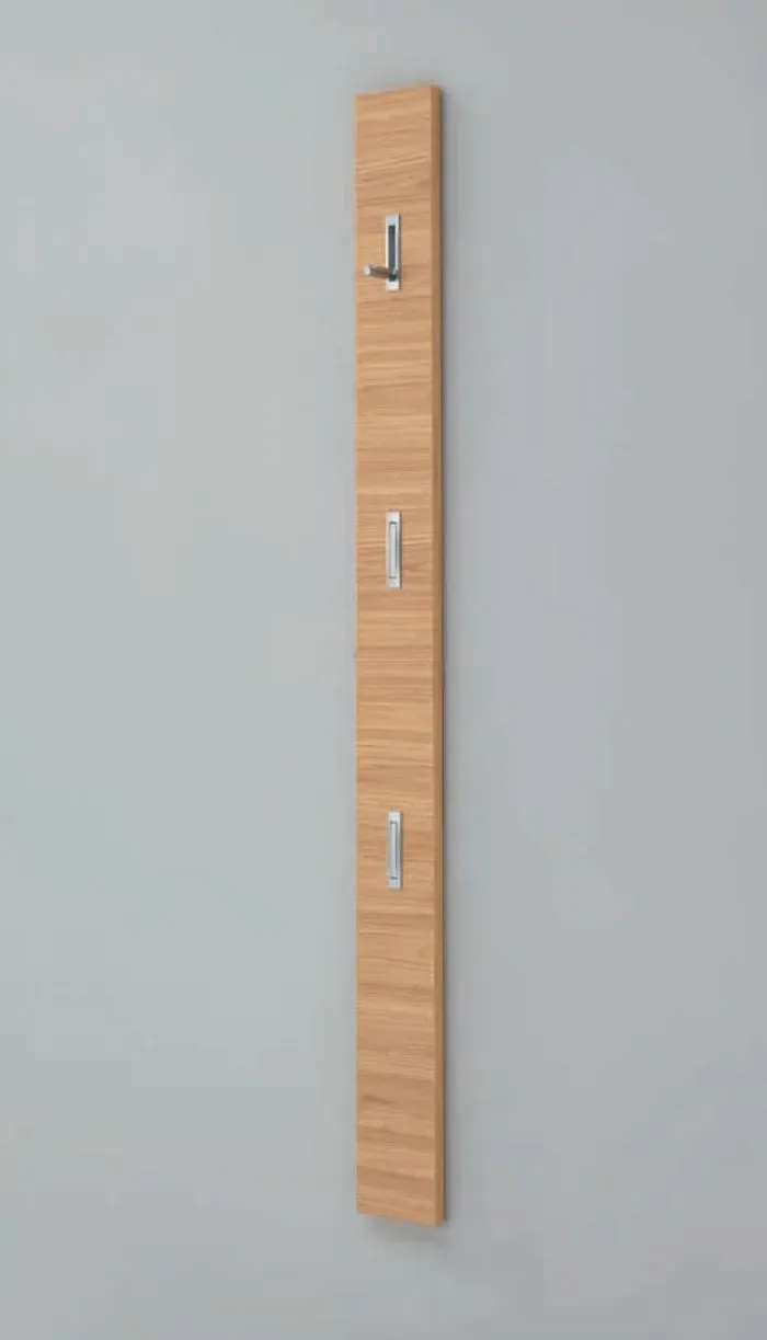 Voss Möbel Garderobenleiste Solo Holz Braun Wildeiche