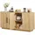 Okwish Sideboard 160 x 80 x 40 cm Braun