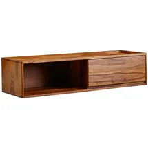 FineBuy Lowboard 108x25x34 cm Braun Holz