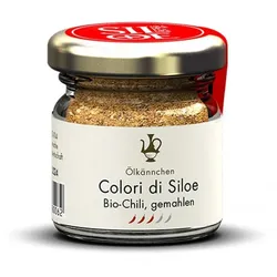 Ölkännchen Colori di Siloe  buntes Chili Pulver bio