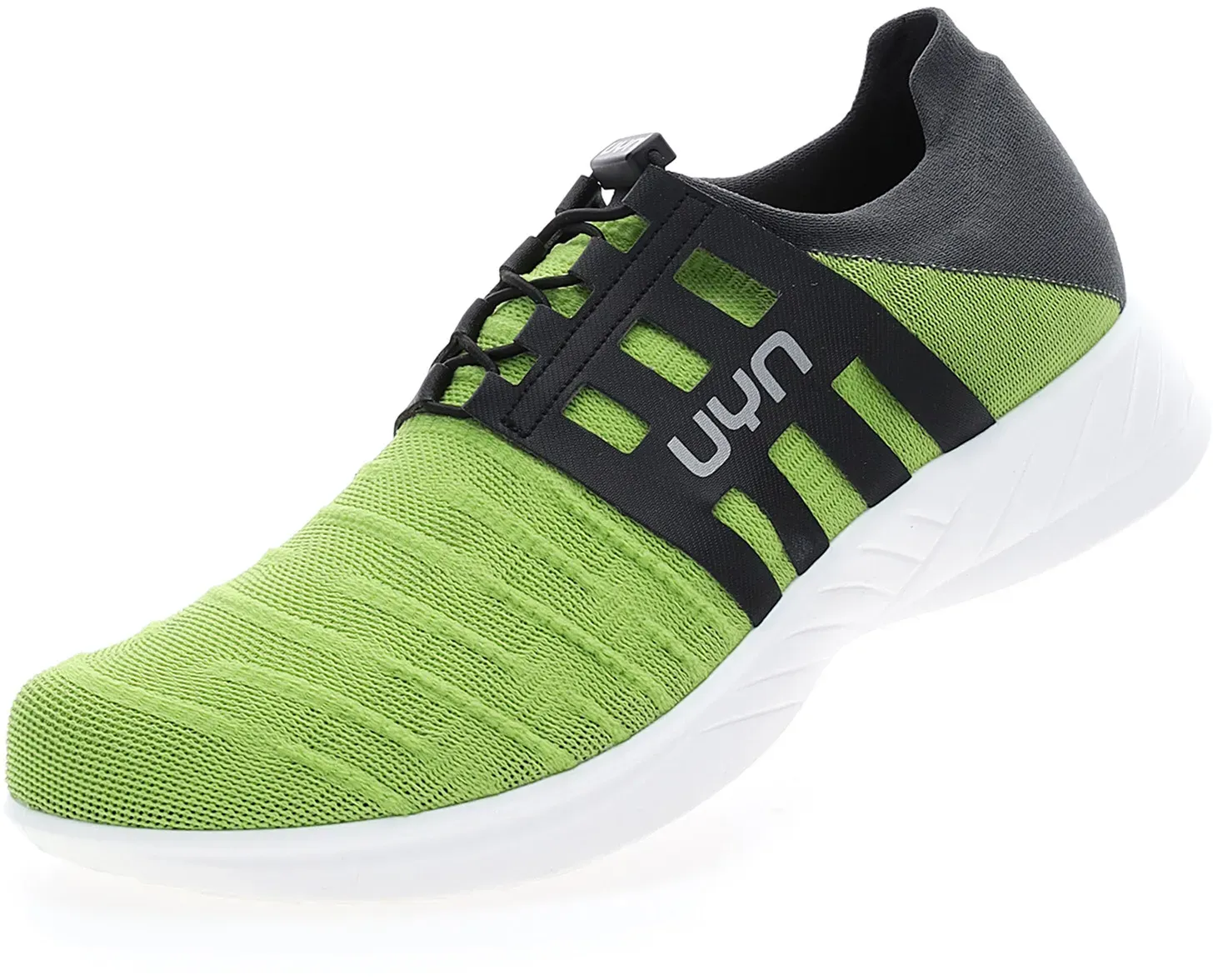 UYN Sneaker-Laufschuhe 3D Ribs Tune (Natex) lime/charcoalgrau Herren