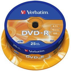 Verbatim DVD-R 16x 4,7GB 25er Spindel