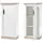 Lomadox Ferna-61 71 x 146 x 37 cm Weiß / Braun