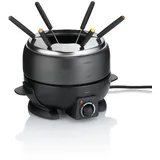 Kela Elektrisches Fleischfondue Set 9tlg, Fondueset für 6 Personen SIMPLON, Käsefondue, Schokofondue elektrisch mit Gabeln, Gabelhalter, 800W