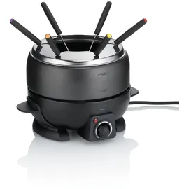 Kela Elektrisches Fleischfondue Set 9tlg, Fondueset für 6 Personen SIMPLON, Käsefondue, Schokofondue elektrisch mit Gabeln, Gabelhalter, 800W