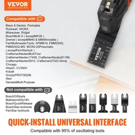 Vevor 33x Sägeblatt Multifunktionswerkzeug ohne Akku + Zubehör