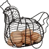 Küche Eierkorb In Hühnerform, Draht Ei Aufbewahrungskorb, Metall Eierhalter Tragbarer Obstkorb Mit Griff Für Die Obstaufbewahrung
