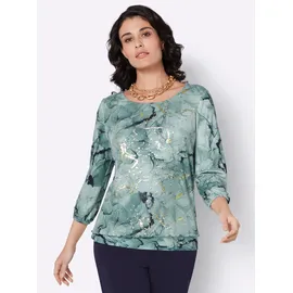 CREATION L Mesh-Shirt Blau 36