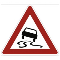 Dreifke Verkehrsschild Schleuder- oder Rutschgefahr, Symbolschild, StVO