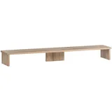 MÖBELPARTNER Mid.you Bildschirmerhöhung, Wildeiche, Holzwerkstoff, 110x12.7x20 cm braun, 110x20 cm