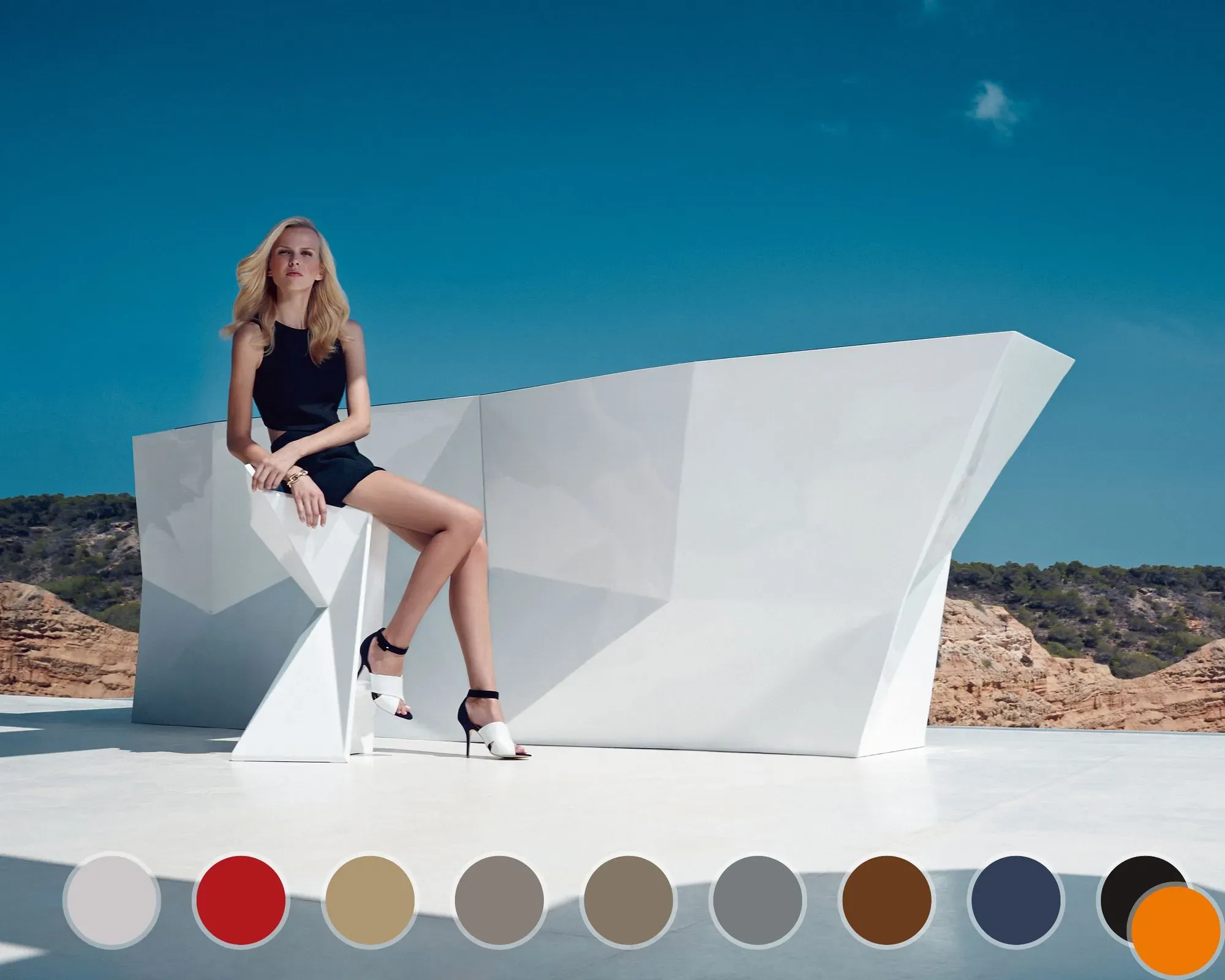 Vondom »FAZ« Outdoor Bar-Elemente Seitenleiste / Basic matt / Black