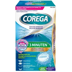Corega Tabs 3 Minuten, für herausnehmbaren Zahnersatz/ dritte Zähne Tabletten 66 St 66 St Tabletten