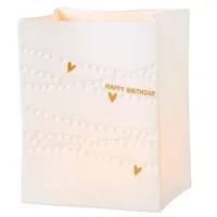 Räder Porzellanlichttüte Happy Birthday