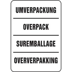 Verpackungsetiketten, Umverpackung - 74x105 mm Papier selbstklebend