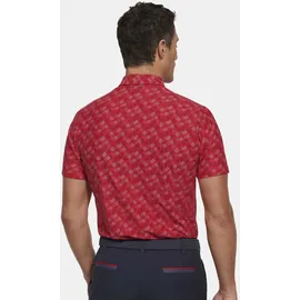 Meyer T-Shirt "Phil", Herren, Gr. XL, rot, 90% Polyamid, 10% Elasthan, bedruckt, regular fit, V-Ausschnitt, runder Abschluss, Shirts T-Shirt, mit UV-Schutz, atmungsaktiv, pflegeleicht