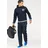 H.I.S. Jogginganzug "Comfort Fit", Herren, Gr. 52/54 (L), blau, Obermaterial: 60% Baumwolle, 40% Polyester, unifarben, bequem, Sportanzüge Jogginganzug