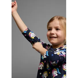 Kidsworld Jerseykleid in marine-bedruckt | Gr.: 116/122