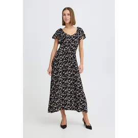 Oxmo Midikleid Schwarz/Orchid 40