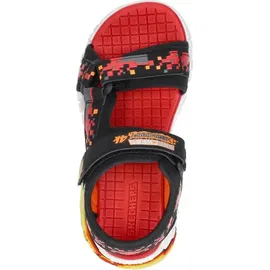 SKECHERS Mega-Splash 4K Kinder Black/Red/Orange 32