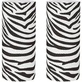 Mikinona Küchenrollen Schwarzes Papier mit Zebra Muster Dickes Papierhandtuch 2 Rollen Einzigartiges Tierdruck Design Praktische Einhandnutzung für Badezimmer und Esszimmer