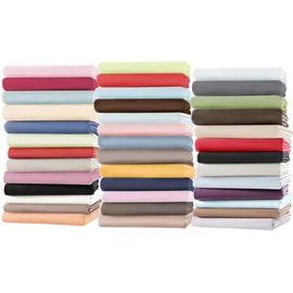 ELEGANTE Spannbettlaken Softes Mako-Jersey 90 x 200 - 100 x 220 cm olive