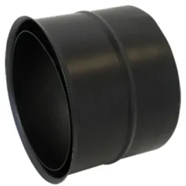 Bertrams ST-Pu Wandfutter Ø 150 mm doppelt 0,8 mm pulverbeschichtet schwarz