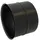 Bertrams ST-Pu Wandfutter Ø 150 mm doppelt 0,8 mm pulverbeschichtet schwarz