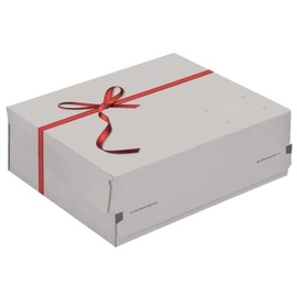 Dinkhauser Kartonagen ColomPac Geschenkbox Small, 241x166x94mm, weiß