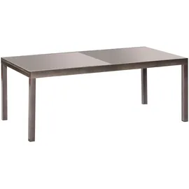 Merxx Semi Ausziehtisch 220 x 110 x 75 cm Grau/Schwarz