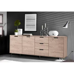 Sideboard INOSIGN "Palma", braun (eichefarben), Sideboards, Breite 206 cm