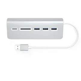 Satechi Aluminum USB 3.0 Hub & Card Reader Silver