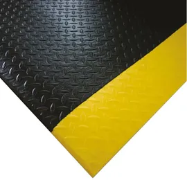 COBA Europe Arbeitsplatzmatte PVC 600 x 900 mm Schwarz/Gelb