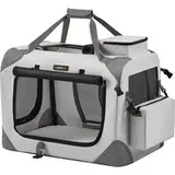 Songmics Hundebox M 60 x 42 x 42 cm Rauchgrau