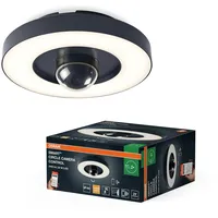 Osram SMART+ Outdoor-Wand- & Deckenleuchte + Kamera, warmweißes LED-Licht