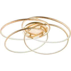 LED Decken Leuchte gold Ring Design Tages Licht CCT Fernbedienung ALU Lampe dimmbar