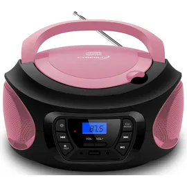 Cyberlux Tragbarer CD-Player Kinder Radio pink