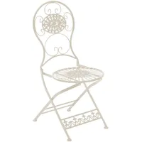 TPFGarden Gartenstuhl, Natur, Metall, 43x50x91.5 cm, Gartenmöbel, Gartenstühle, Gartenstühle