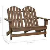 vidaXL Adirondack-Gartenbank 119,5 x 85,5 x 89,5 cm braun
