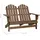 vidaXL Adirondack-Gartenbank 119,5 x 85,5 x 89,5 cm braun