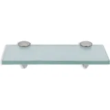 Vingo - swanew Glasregal Glasboden Wandregal Badregal Ablage Regal Milchglas 30x10 cm 8 mm
