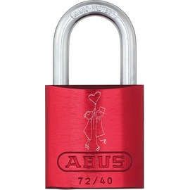 ABUS Vorhängeschloss, 72/40 red Love Lock 1 Lock-Tag