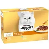 Gourmet Gold Saftig-Feine Streifen 12 x 85 g - Huhn Varianten